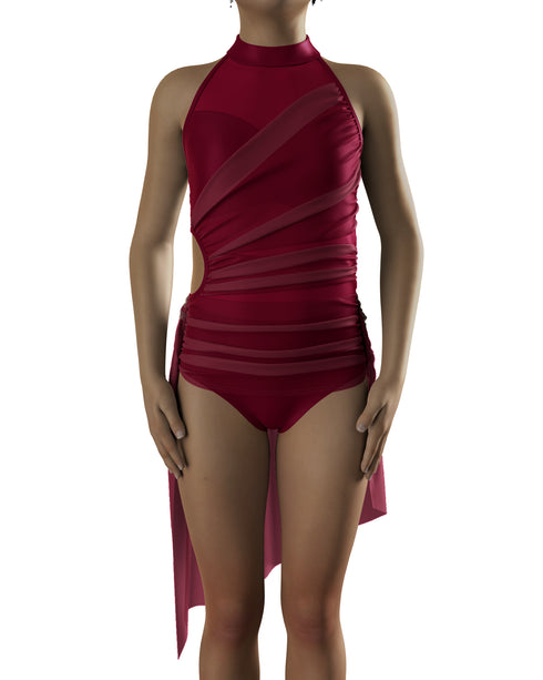 CLAIRE Leotard Base - Scarlett Red